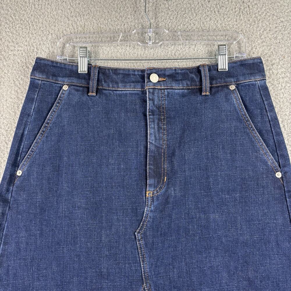 Banana Republic Denim Maxi Skirt Sz 12 Boho Cottage Prairie Western Modest 2024 - Picture 2 of 12